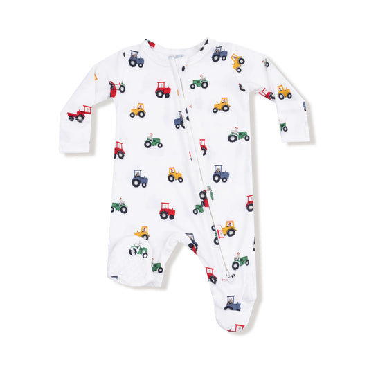 Mini Tractors | 2 Way Zipper Footie
