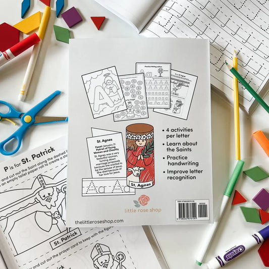 Catholic ABC Preschool Kindergarten Activity Workbook