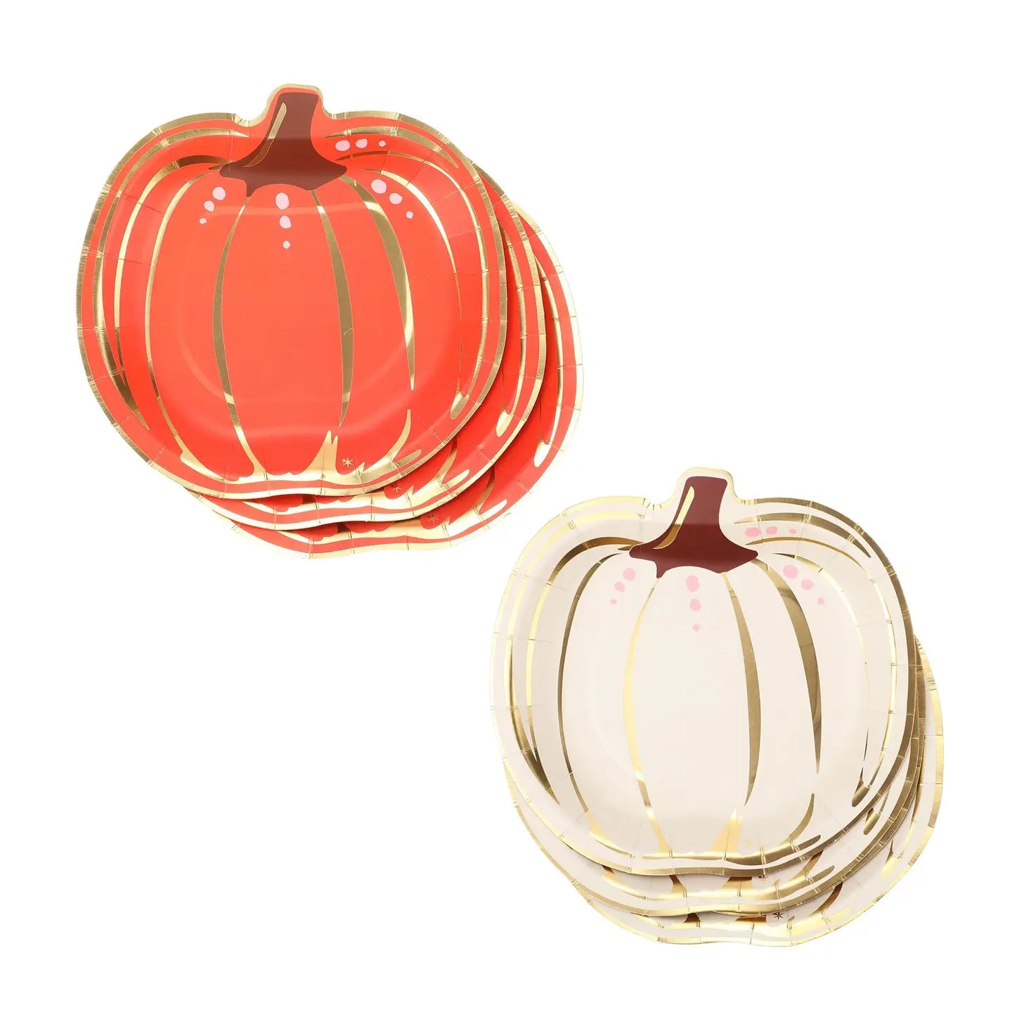 Gourdgeous Pumpkin Lunch Plates