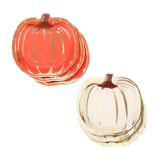 Gourdgeous Pumpkin Lunch Plates