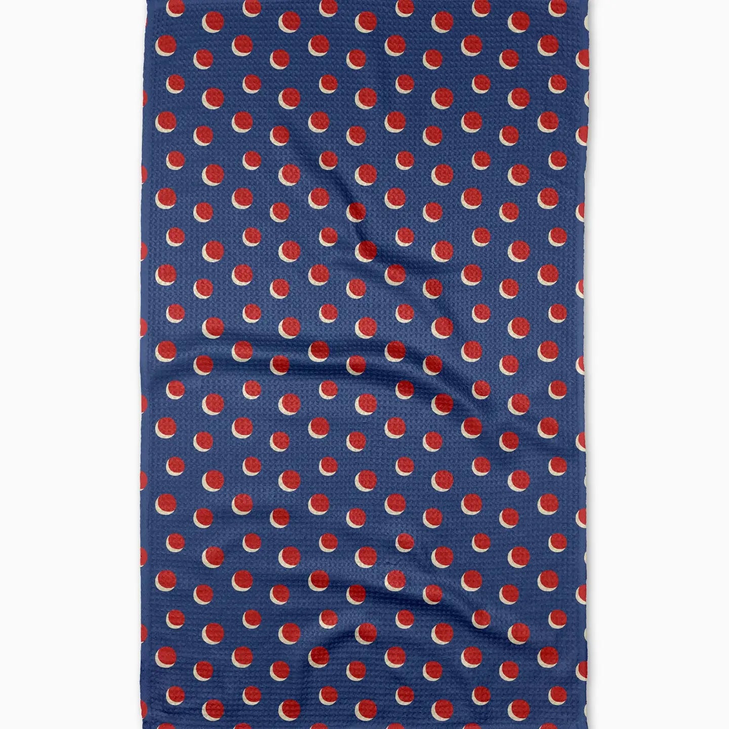 Four in A Row Dot Blue Tea Towel