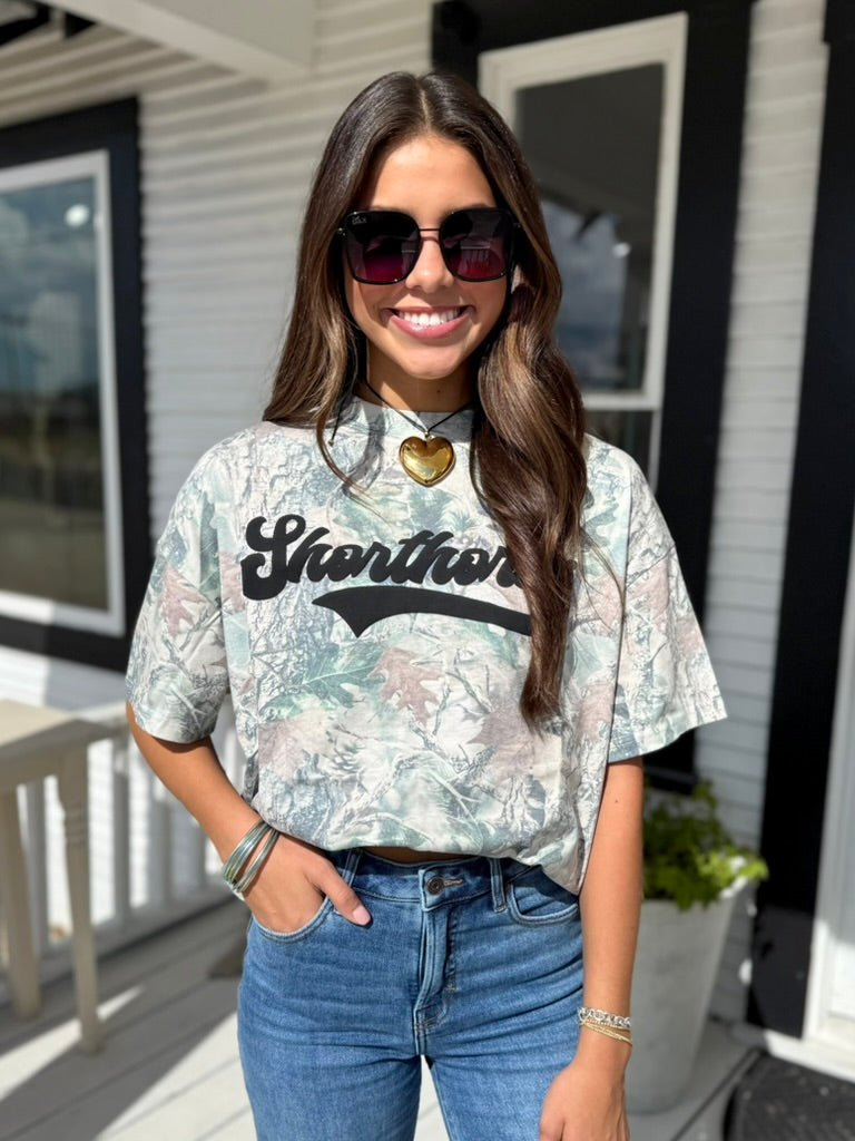 Shorthorns Oversized Camo Tee