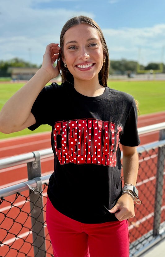 Cardinals Polka Dot Tee