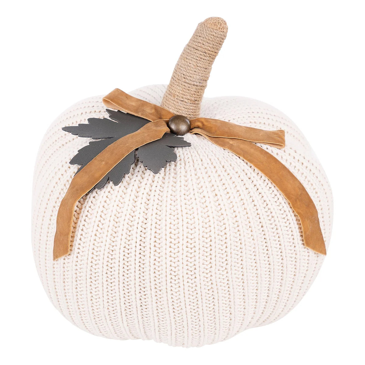 Cream Knit Pumpkin