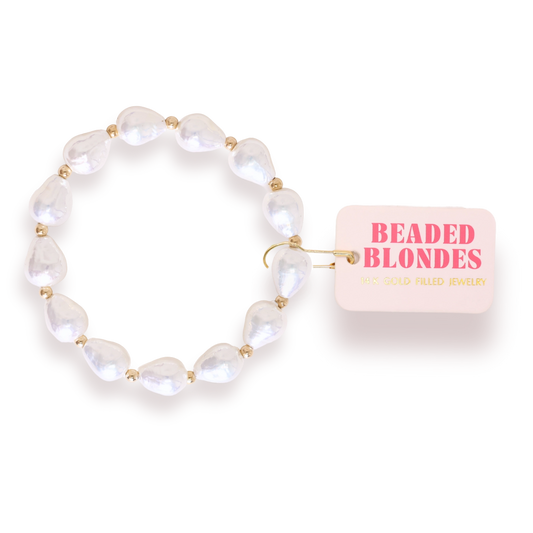 Saylor Pearl Bracelet in Gold