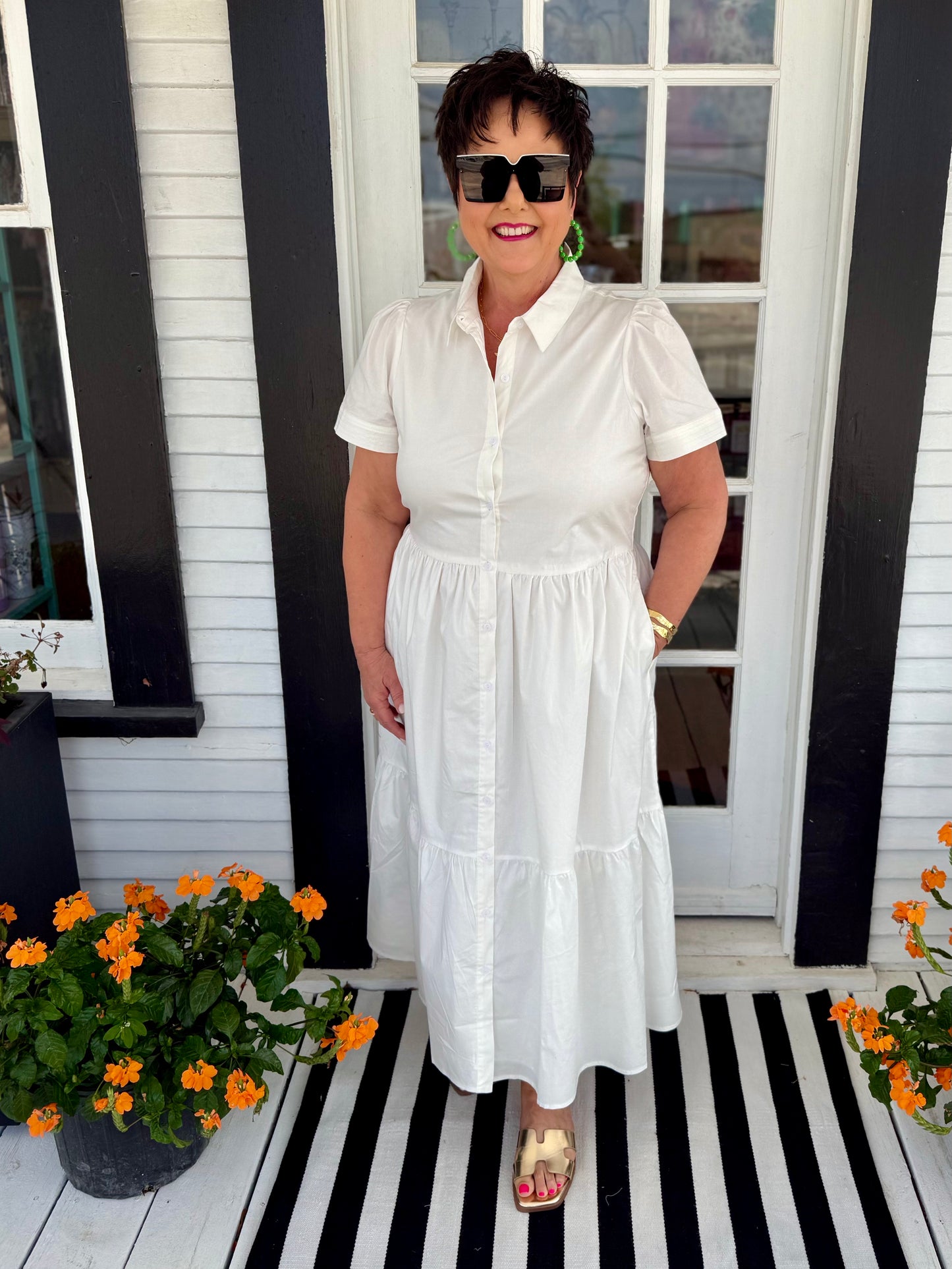 Jema Dress | White