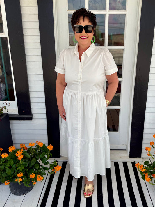Jema Dress | White