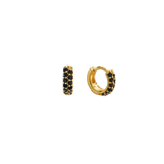 Crystal Huggies Black | Brenda Grands