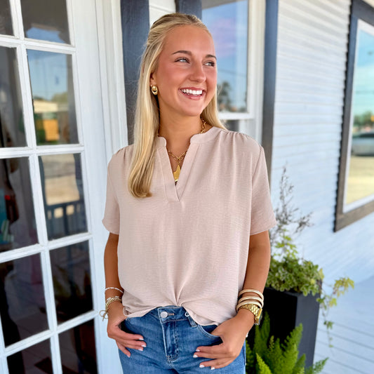 Allison Top | Tan