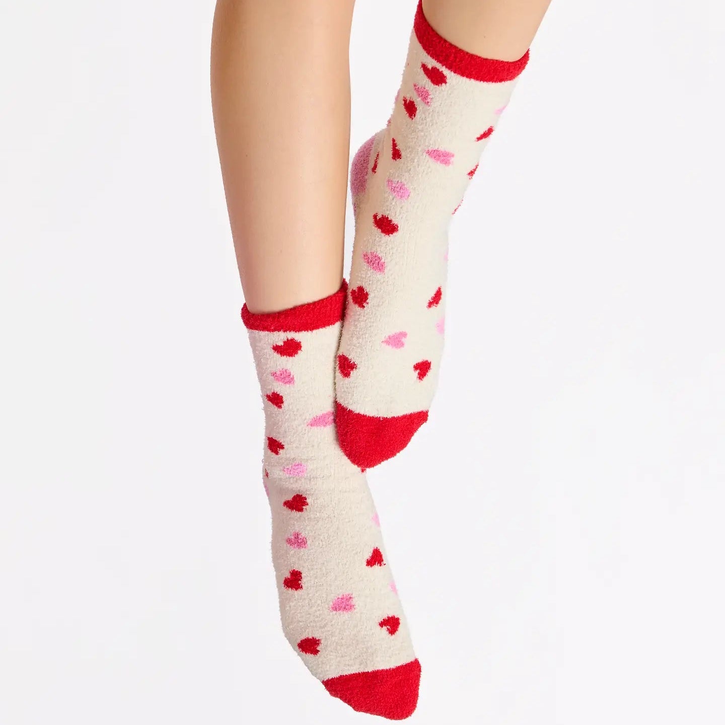 Candy Heart Socks | Ivory