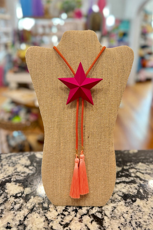 Lone Star Bolo Flamingo Pink with Solar Orange & Peach