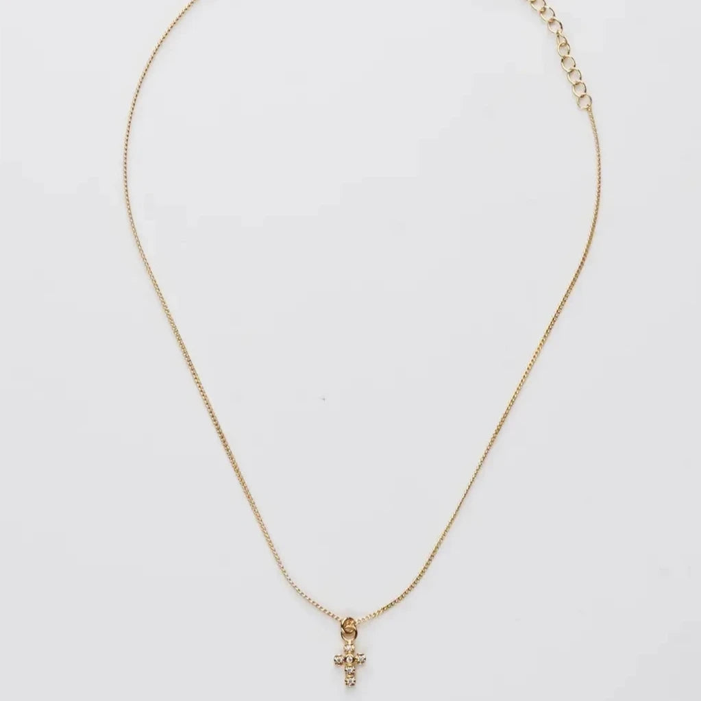 Shiny Cross Necklace