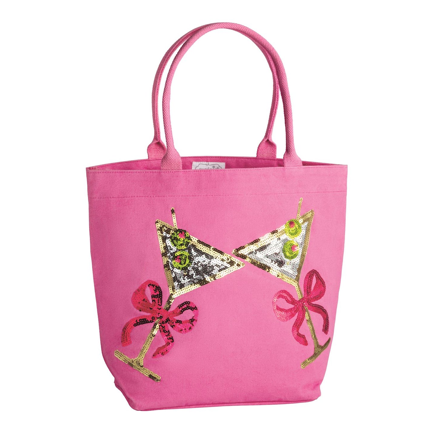 Hot Pink Cheers Sparkle Tote