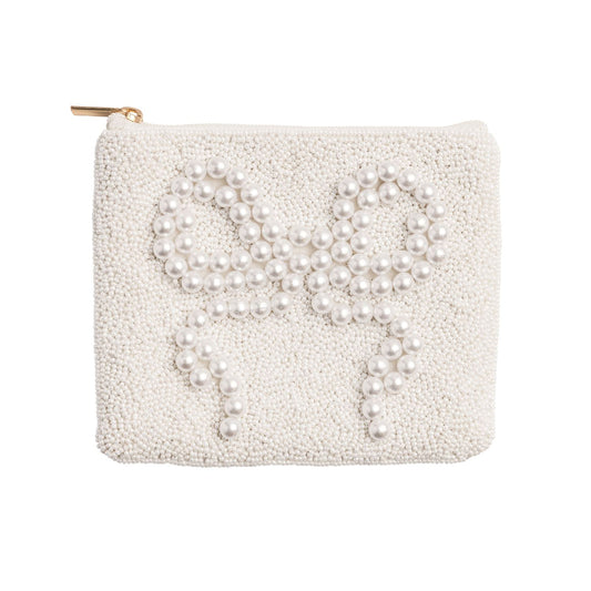Pearl Bow Beaded Case