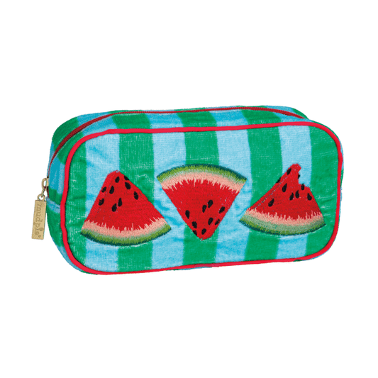 Watermelon Embroidered Terry Cloth Case