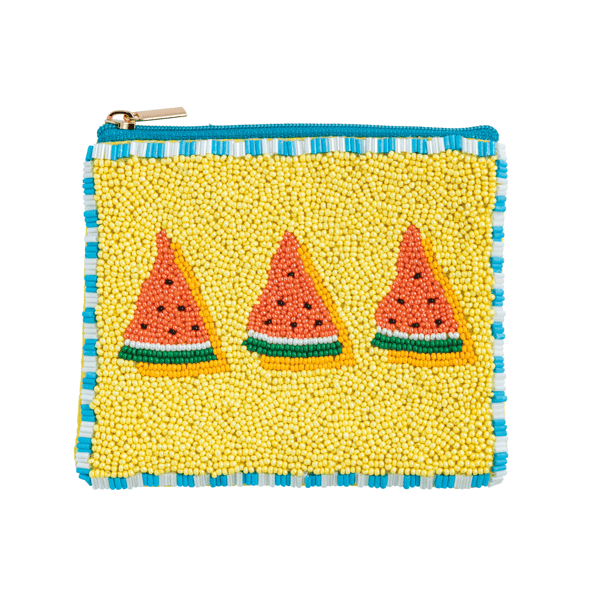 Watermelon Beaded Fruit Pouch