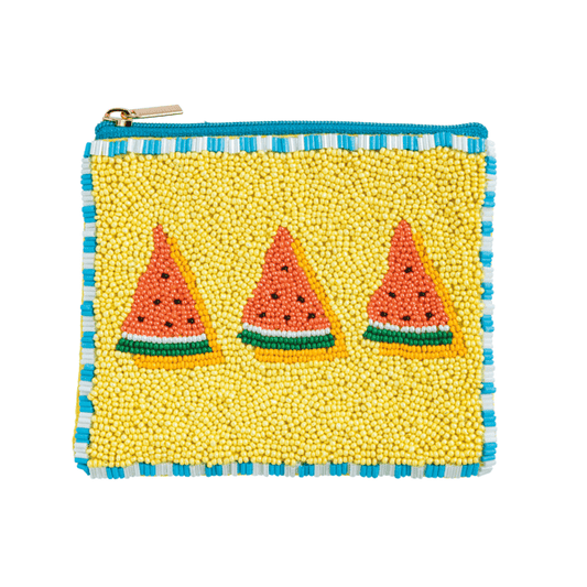 Watermelon Beaded Fruit Pouch