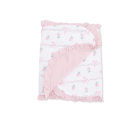 Dainty Buds and Bows | Ruffle Burp Cloth