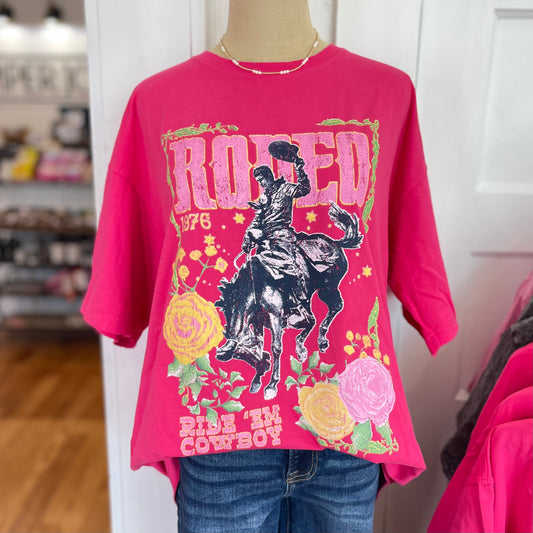 Rodeo 1976 Ride 'Em Cowboy Graphic Tee