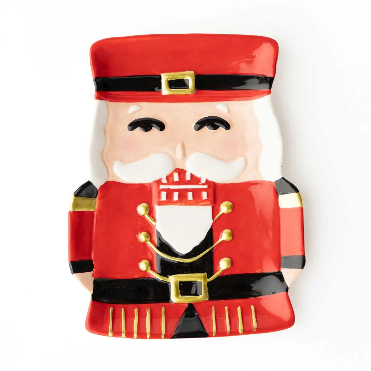 Red Nutcracker Dessert Plate