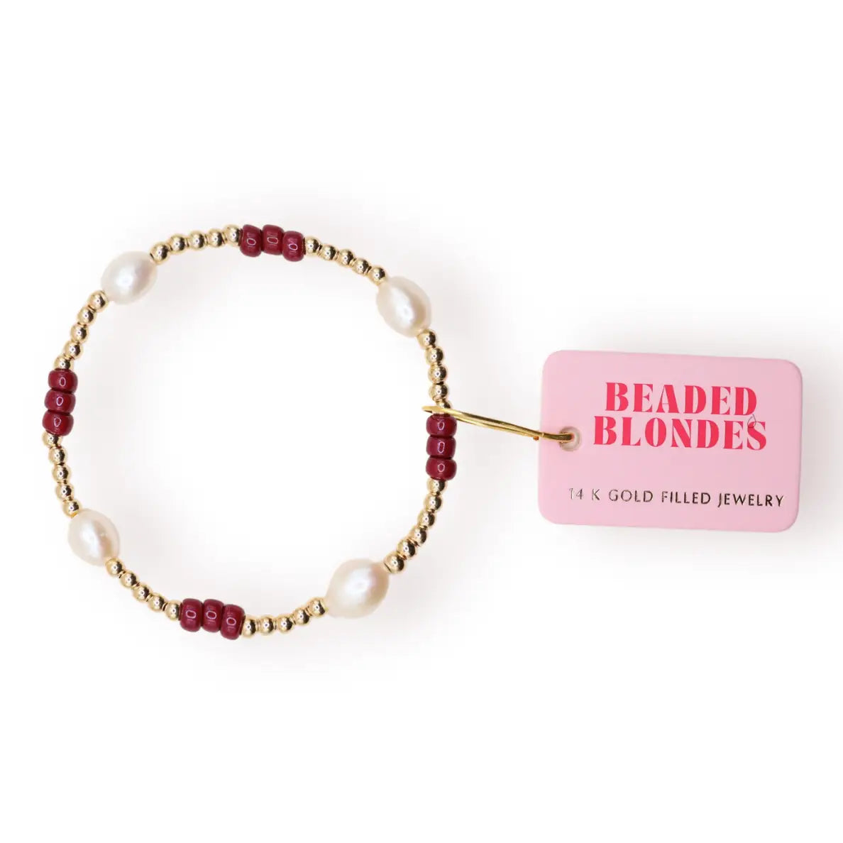 Maroon Pearl Poppi Bracelet | Standard