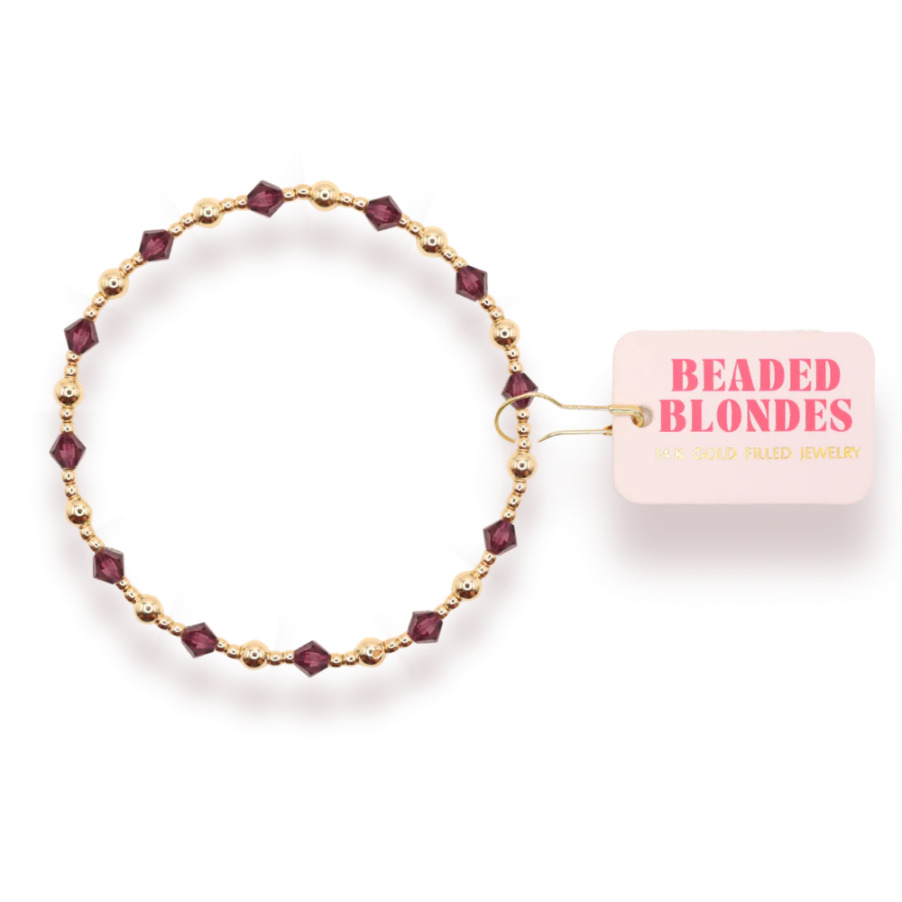 Plum Purple June Bracelet | Extended