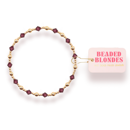 Plum Purple June Bracelet | Extended