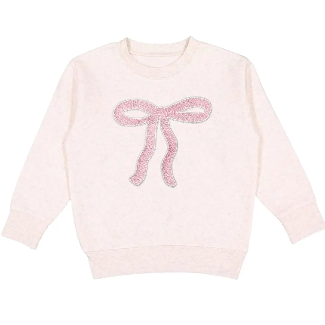 Coquette Bow Patch Sweatshirt - Kids Coquette Bow Sweatshirt