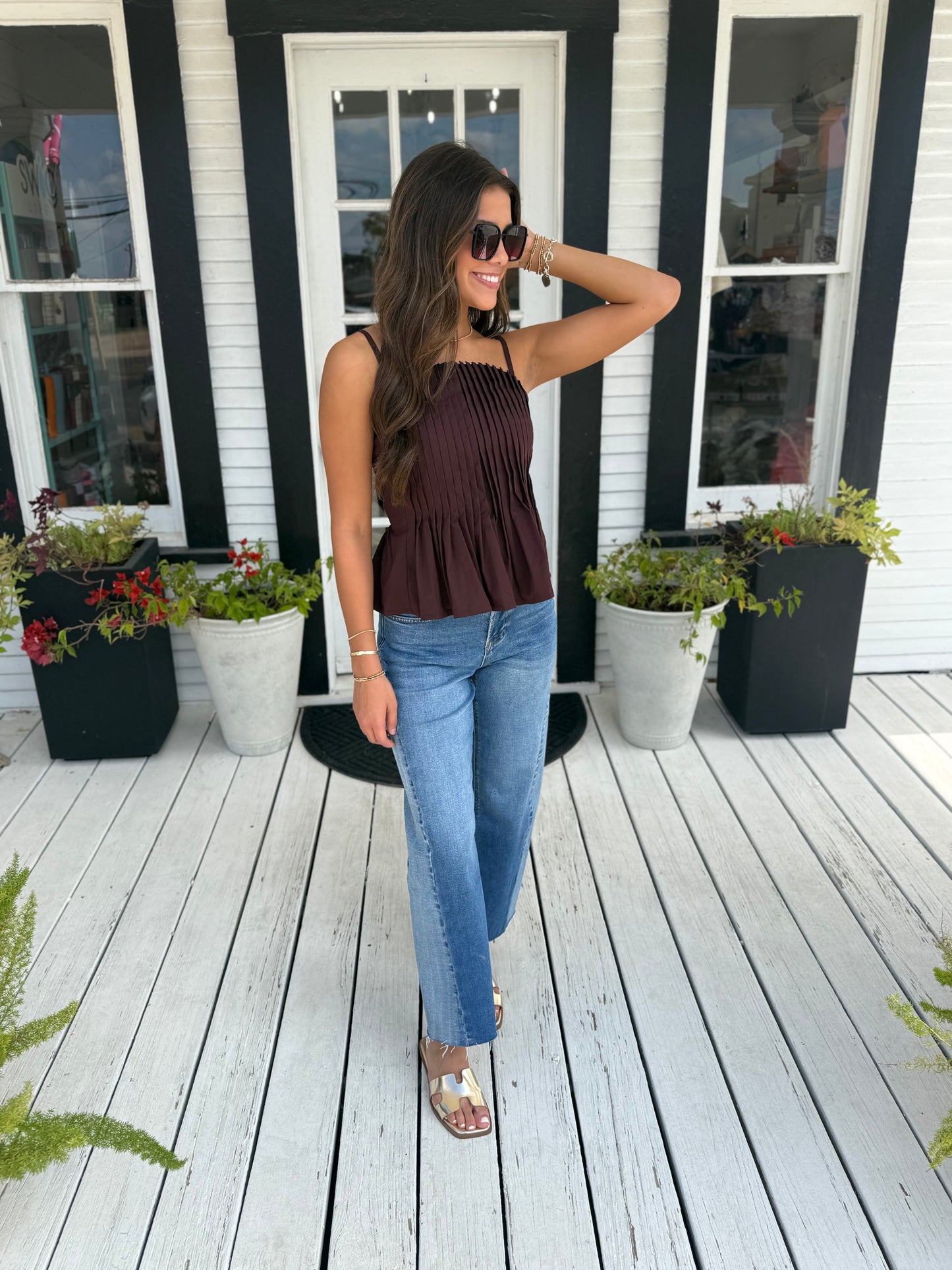 Mollie Top | Burgundy