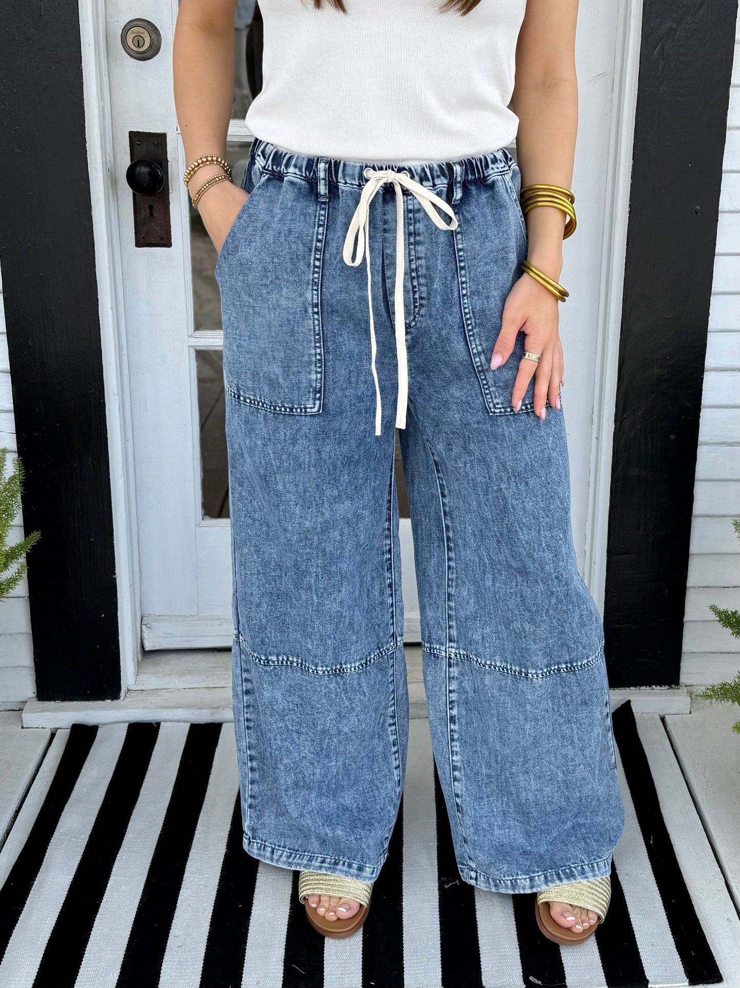 Wendy Wide-leg Denim Pants