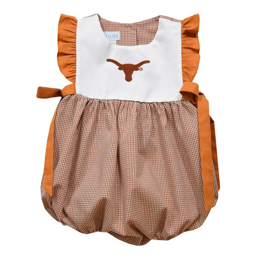 Texas Longhorns Embroidered Burnt Orange Girls Bubble