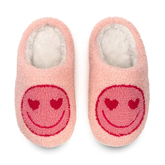 Indoor / Outdoor Slippers - Kids - Heart Eyes - Pink