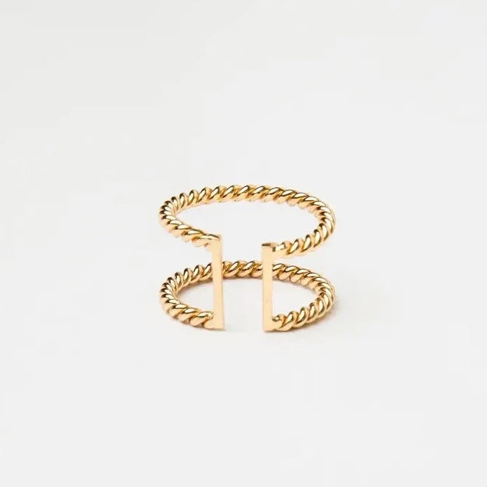 Twisted Aspen Double Ring | Brenda Grands