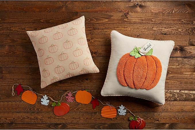 Orange Tuffed Pumpkin Pillow