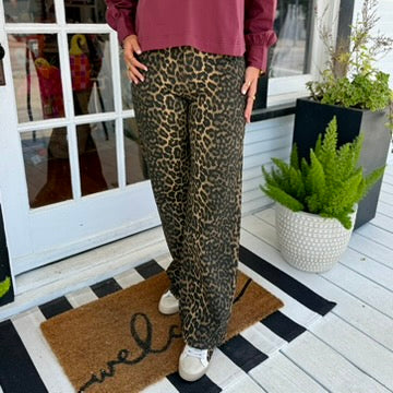 Jamie Leopard Jeans