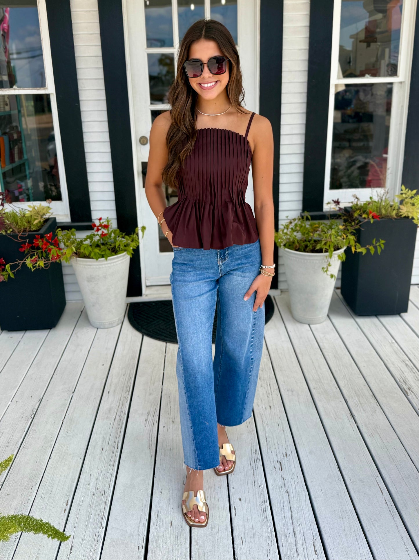 Mollie Top | Burgundy