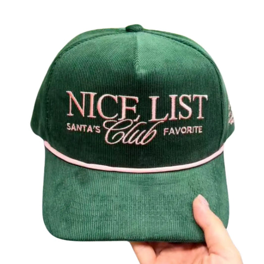 Nice List Club Canvas Cap