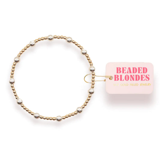 Lively Bracelet in Gold with Silver