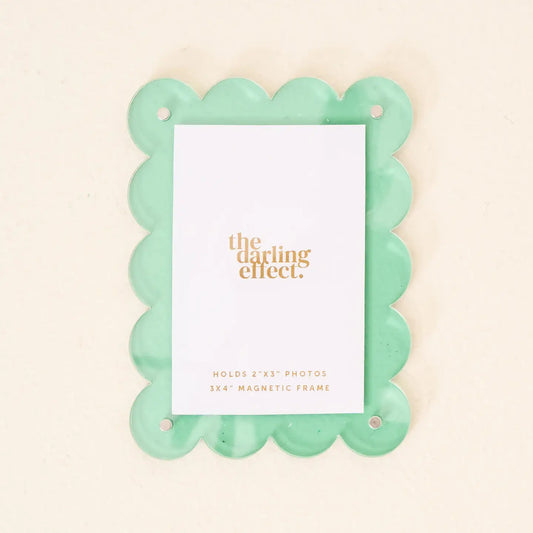 Mini Acrylic Picture Frame Magnet-Mint Green