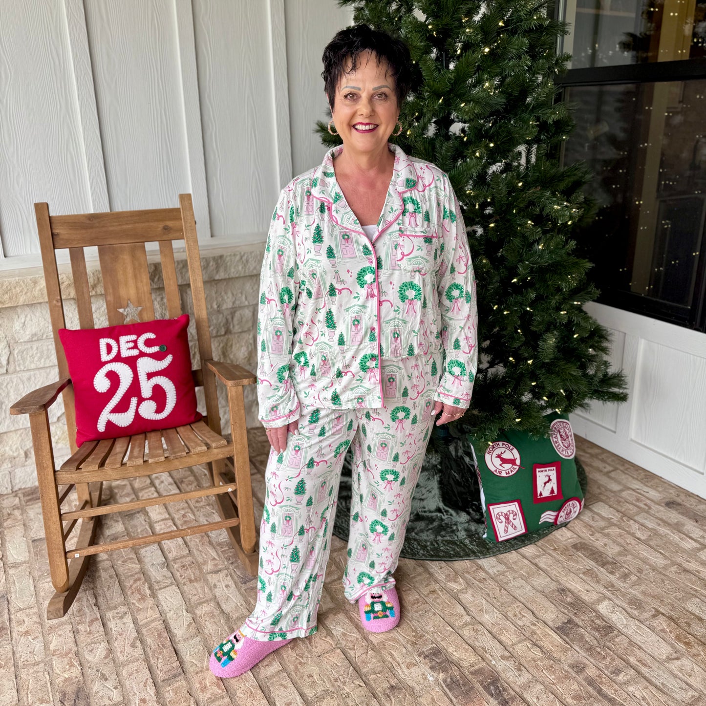 Women's Charlotte Pants Set | Home for Christmas
