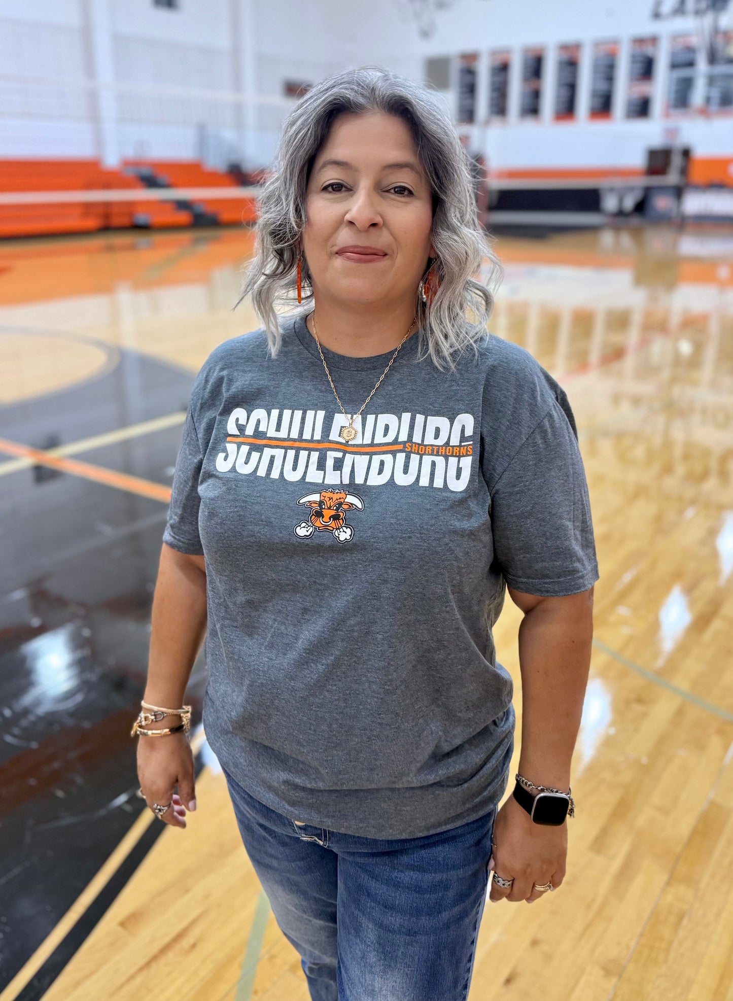 Schulenburg Shorthorns Grey Tee