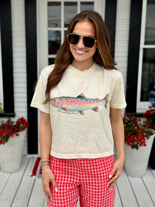 Rainbow Trout Crop Tee