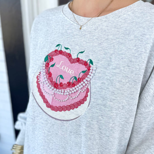 Heart Cake Pearl Sweater
