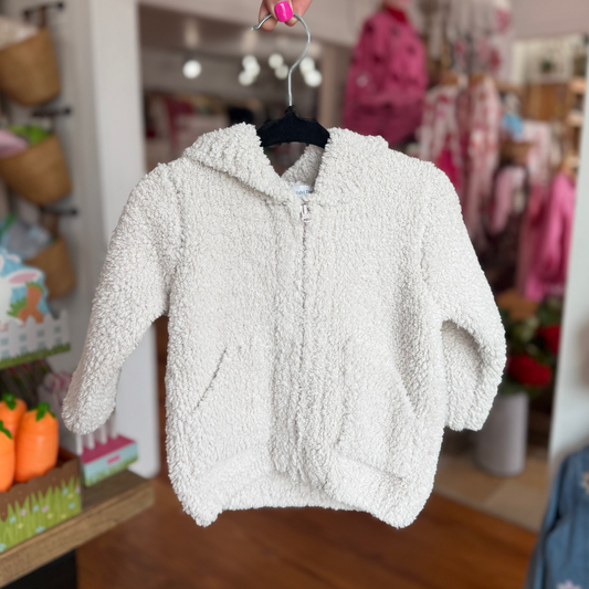 Chenille Hooded Jacket | Natural