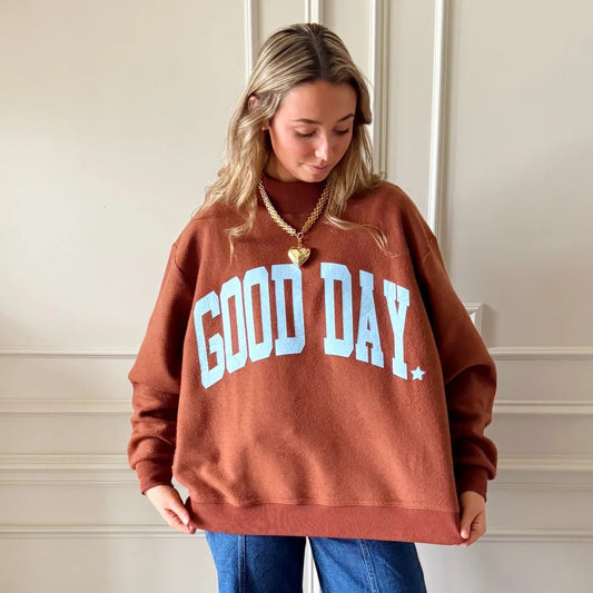 Good Day 2-Sided Mock Sweatshirt