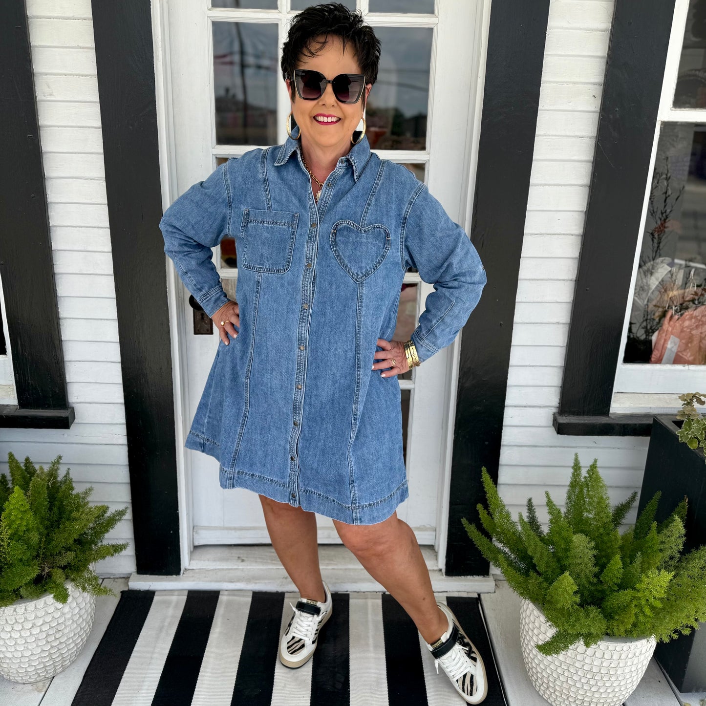 Abigail Dress | Denim