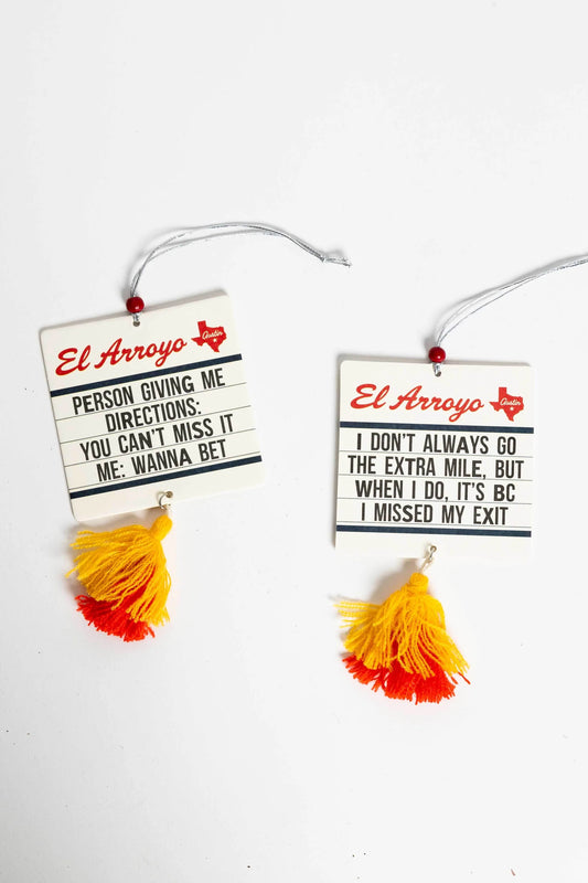 Marquee Car Air Freshener (2 Pack) - Wanna Bet