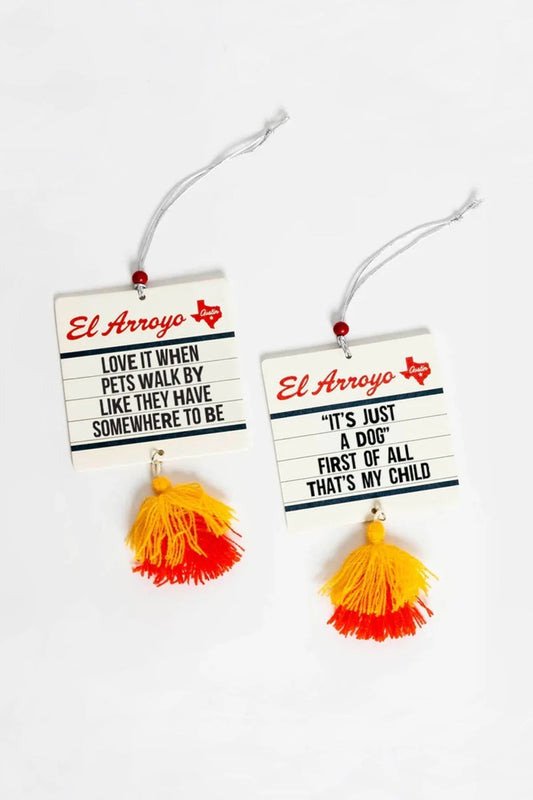 Marquee Car Air Freshener (2 Pack) - Just A Dog
