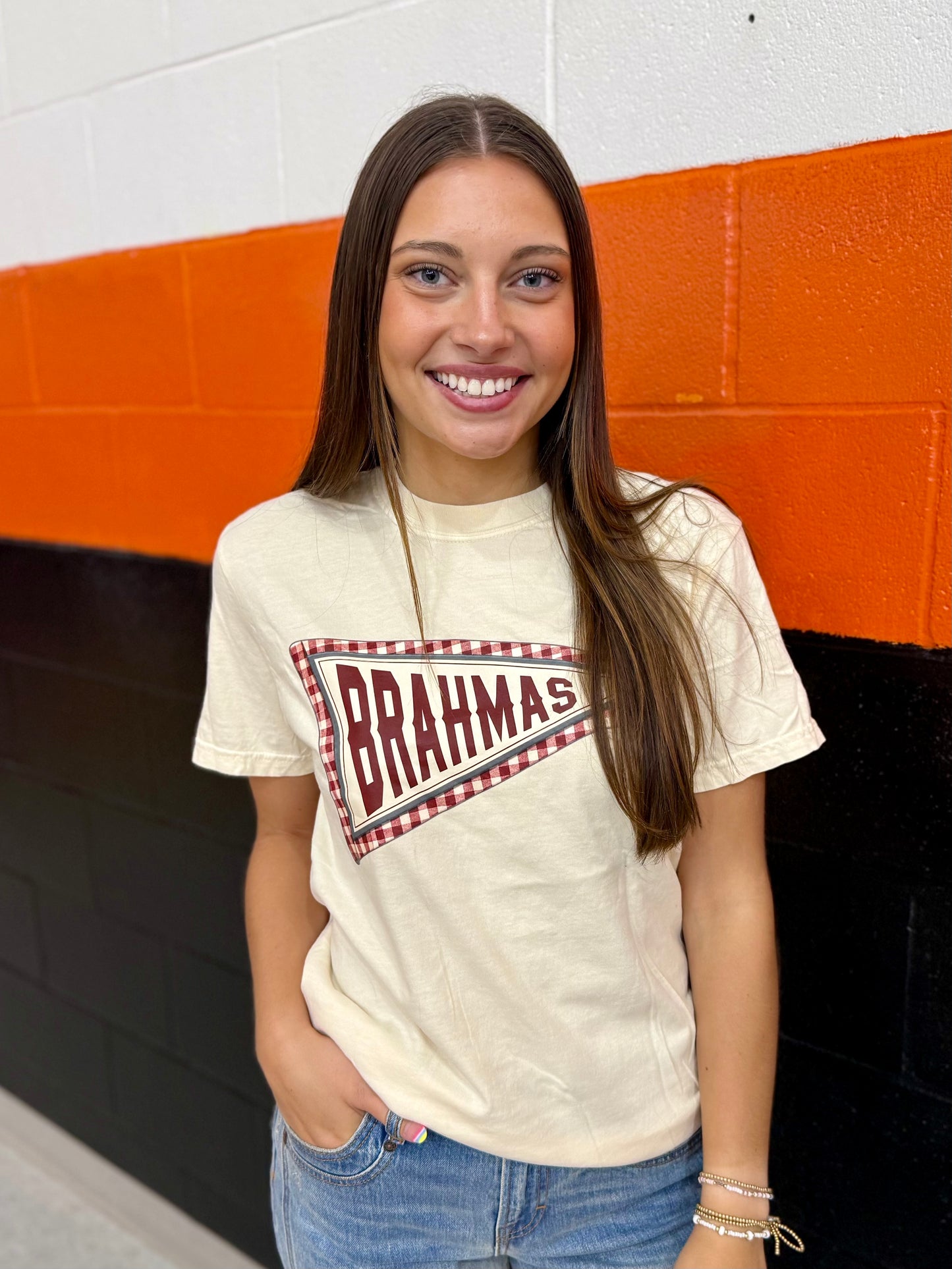 Brahmas Pennant Tee