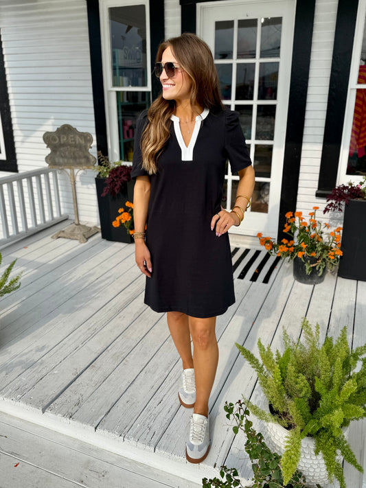 Adelyn T-Shirt Dress | Black